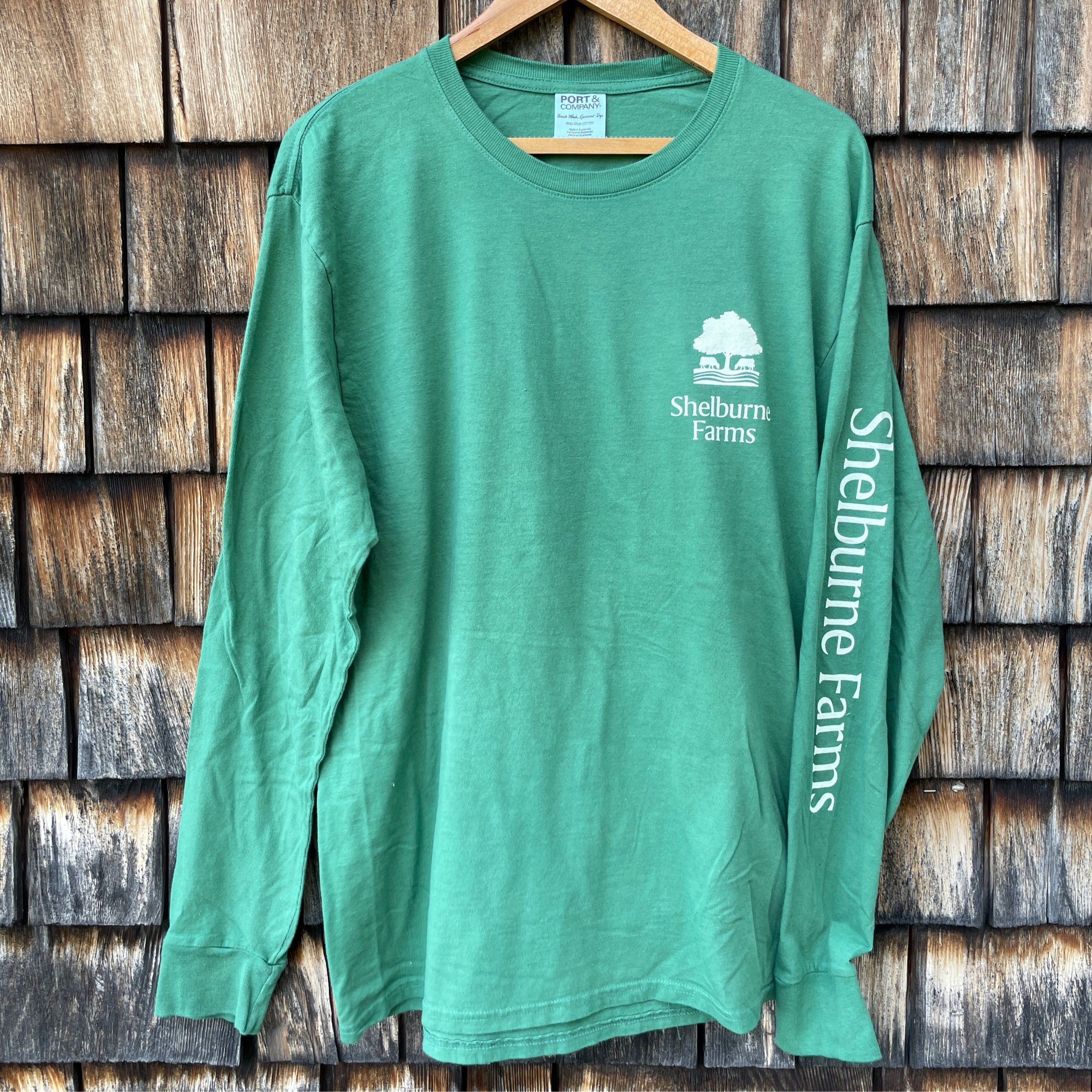 トップス Name. BORDER LONG SLEEVE TEE 1 Long Sleeve T-Shirt w\Name On Arm - Safari (NL) | Shelburne Farms
